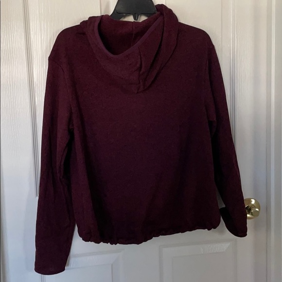 New VS PINK Sweater Knit High-Low Full Zip Hoodie - Picture 6 of 7